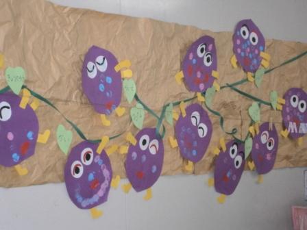 11月の壁面飾りを作りました 鹿児島女子短期大学附属 かもめ幼稚園