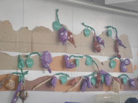 11月の壁面飾りを作りました 鹿児島女子短期大学附属 かもめ幼稚園